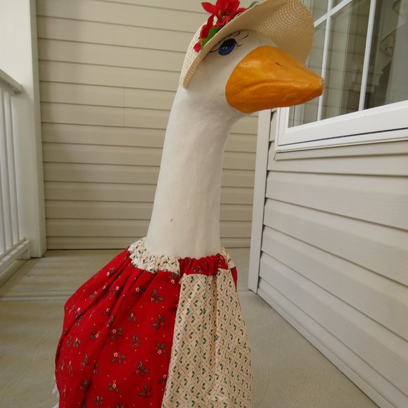 Handmade Other - Goose Dress & Straw Hat Vintage